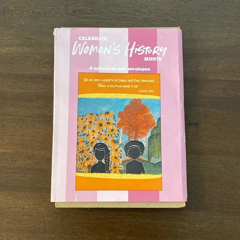 Artist Misty Gunter Women’s History Month 8 Blank Notecards and Envelopes